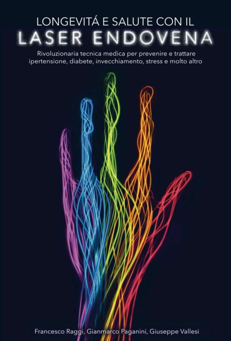 Copertina del libro Longevità e Salute con il Laser Endovena del Dr. Gianmarco Paganini